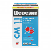 Церезит CM11 PRO Клей для тонкослойного крепления плитки для внутр/наруж работ (25кг) 