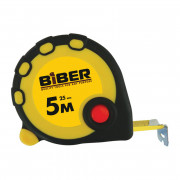 Рулетка Biber 40093 Standart обрезиненный корпус 5 м/25 мм